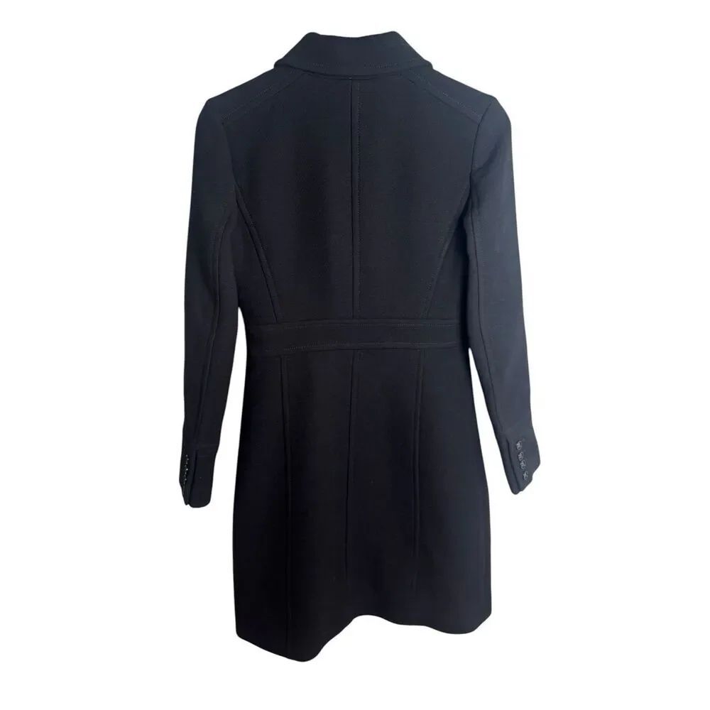 J.Crew Classic lady day coat in Italian double-cloth wool with Thinsulate black - Picture 3 of 6
